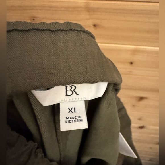 Banana Republic Size XL Olive Green High Rise Cropped All Day Slim Taper Pants - Picture 10 of 12